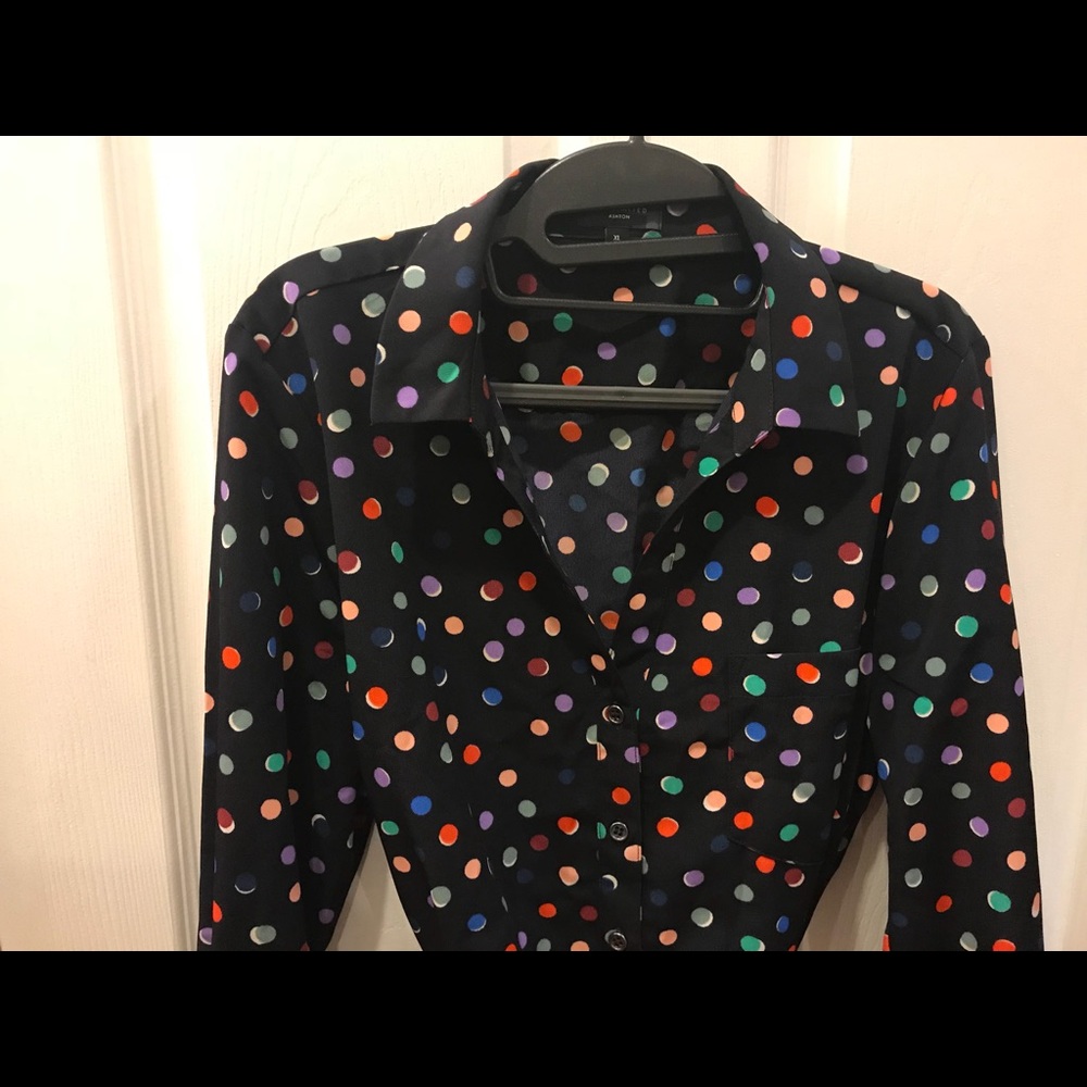 Blue/ multicolored dress new with out tags